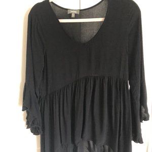 Neiman Marcus black flowy top